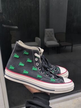 Men's Converse x Patta Chuck 70 Hi "Black Jolly Green" sneakers Size 9.5 NWOB